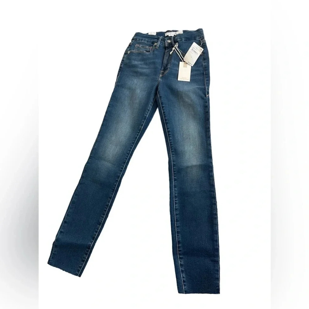 💙 Good American Good Waist Crop‎ Jeans Blue 331 Size 24 NWT 💙